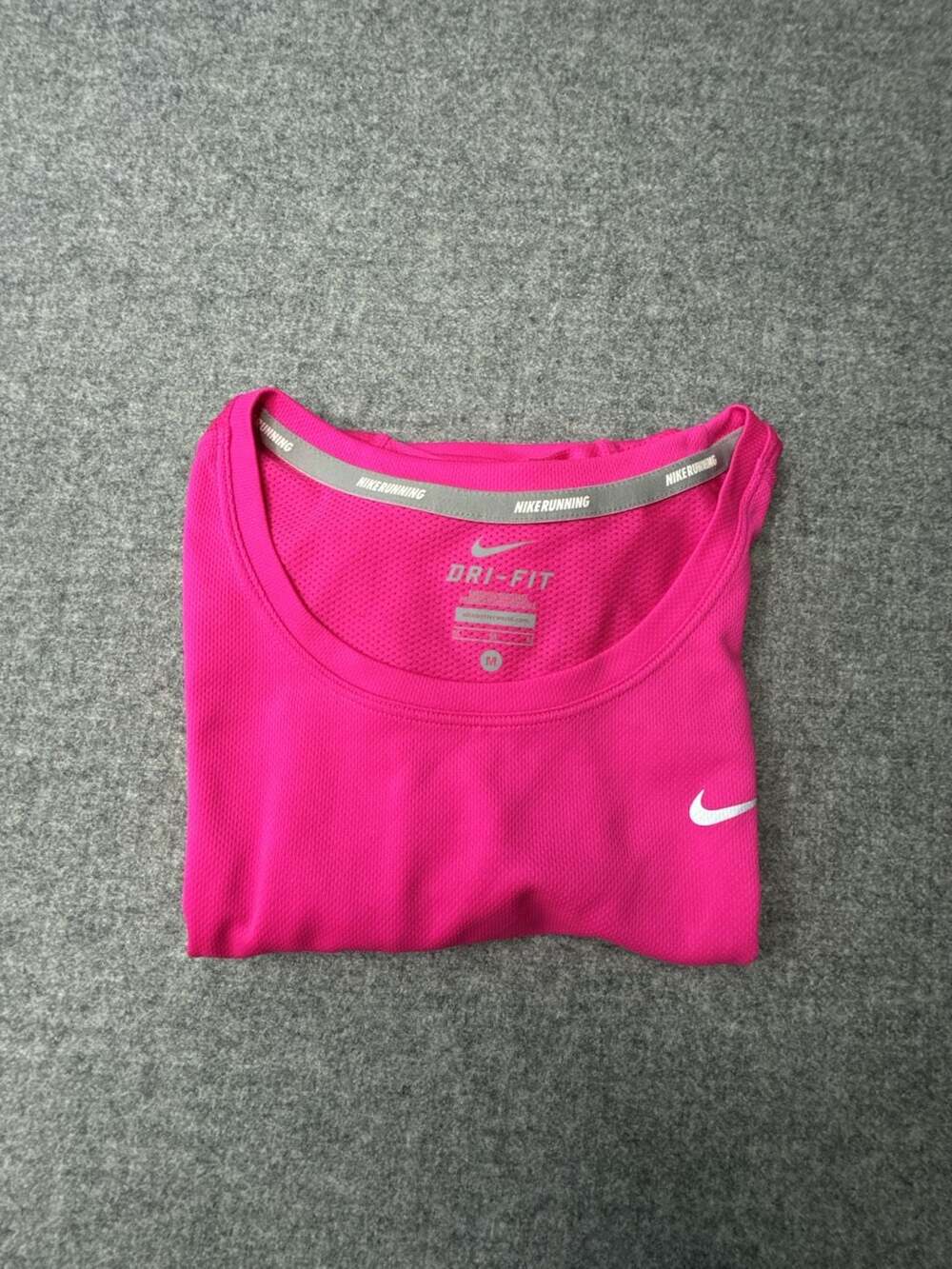 Nike Dri-FIT Running T-Shirt Pink Size M
